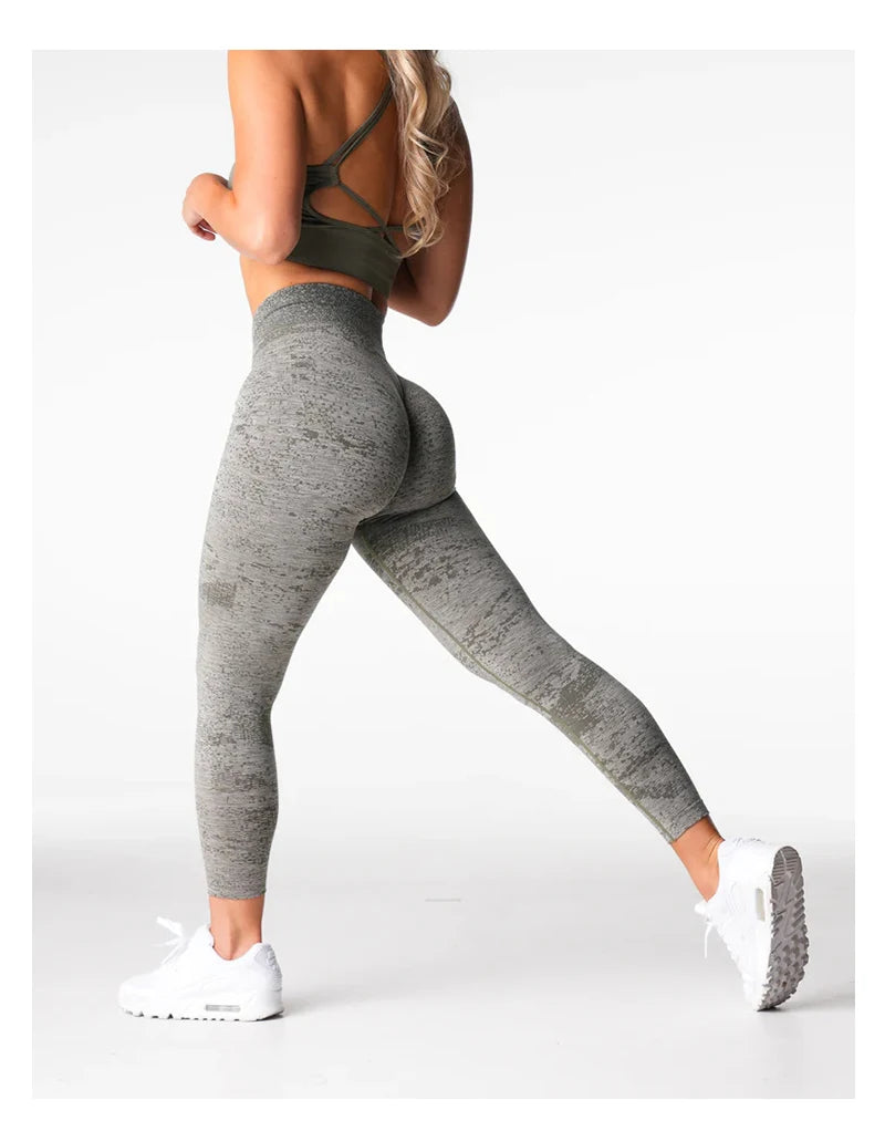 TKITK Digitale Frauen Yoga Leggings Hüften Heben Gym Nahtlose Sport Hosen Hohe Taille Fitness Blase Butt Workout Lauf Hosen