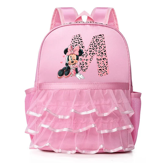 Minnie Mouse Children Kawaii Bag for Girl Dance Bag Kid Letter Pink Dancing Backpacks Girl Ballet Dance Bag Baby School Backpack