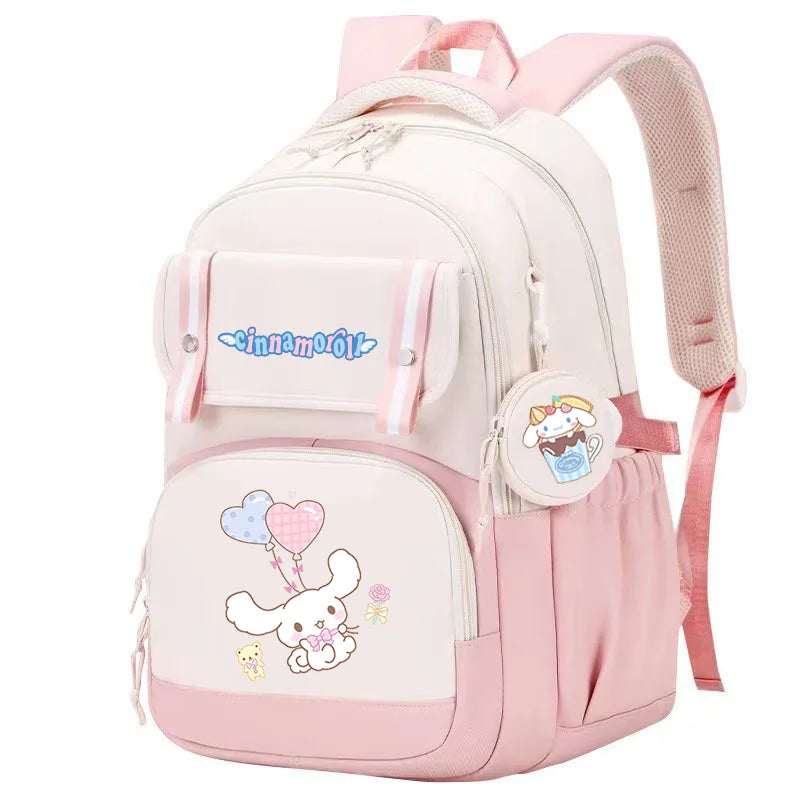 Cinnamoroll Backpack Boys Girls Bookbag Bag Teenager Children Knapsack Schoolbag Rucksack Mochila With Coin Purse