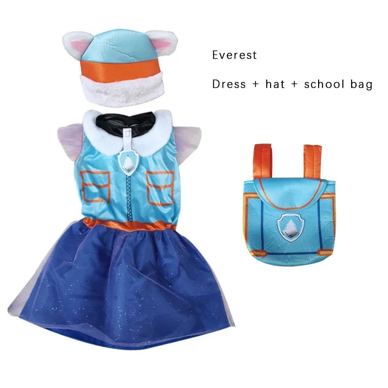 Anime Dog Patrol Kinder Tops Hosen Rucksack Hut Marshall Chase Skye Zuma Rubble Kinder Patrol Uniformen Halloween Cosplay Kostüm