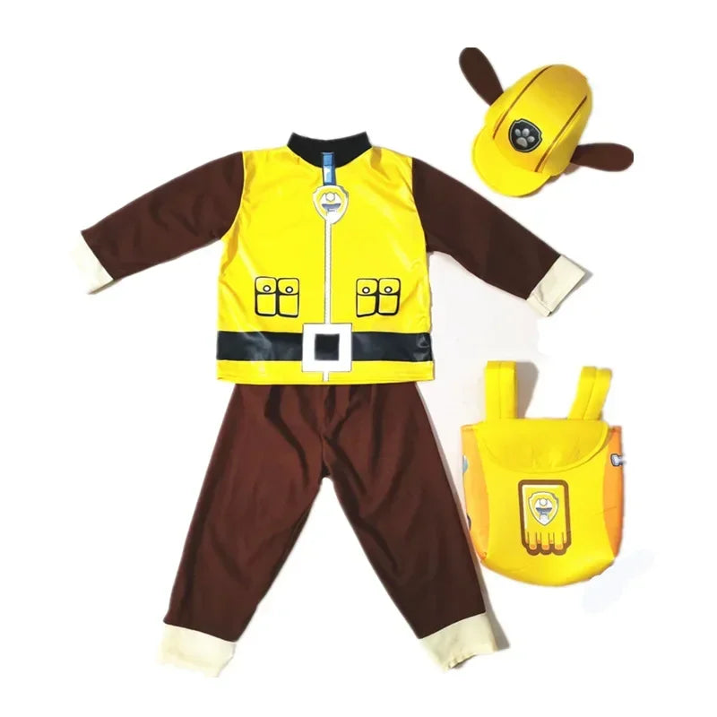 Anime Dog Patrol Kinder Tops Hosen Rucksack Hut Marshall Chase Skye Zuma Rubble Kinder Patrol Uniformen Halloween Cosplay Kostüm
