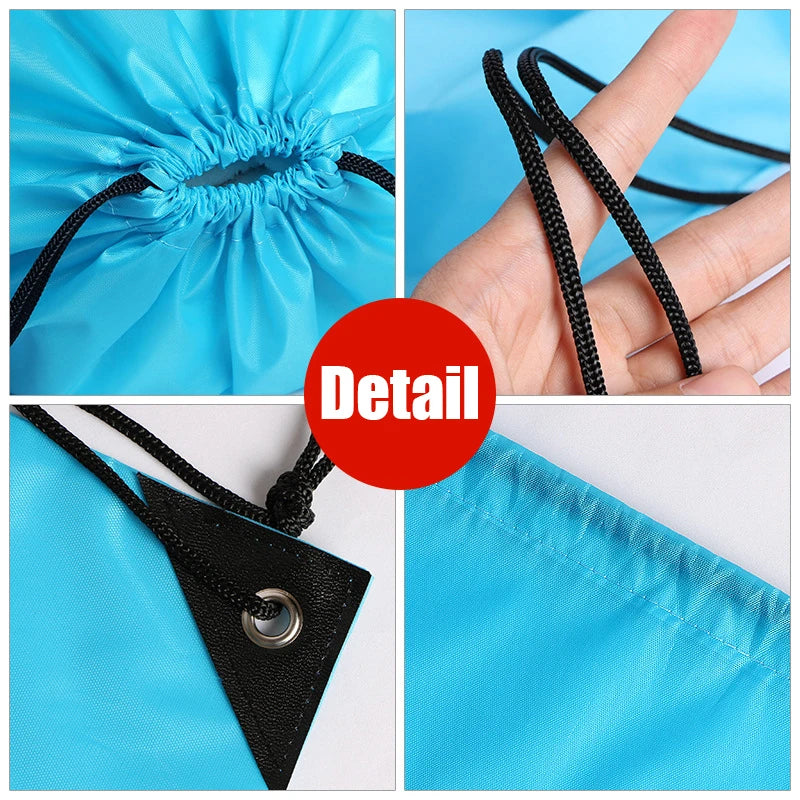 Stitch Disney Waterproof Drawstring Bag Letter A-Z Cartoon Shoes Underwear Travel Sport Bags Nylon Clothes Packing Backpack Gift