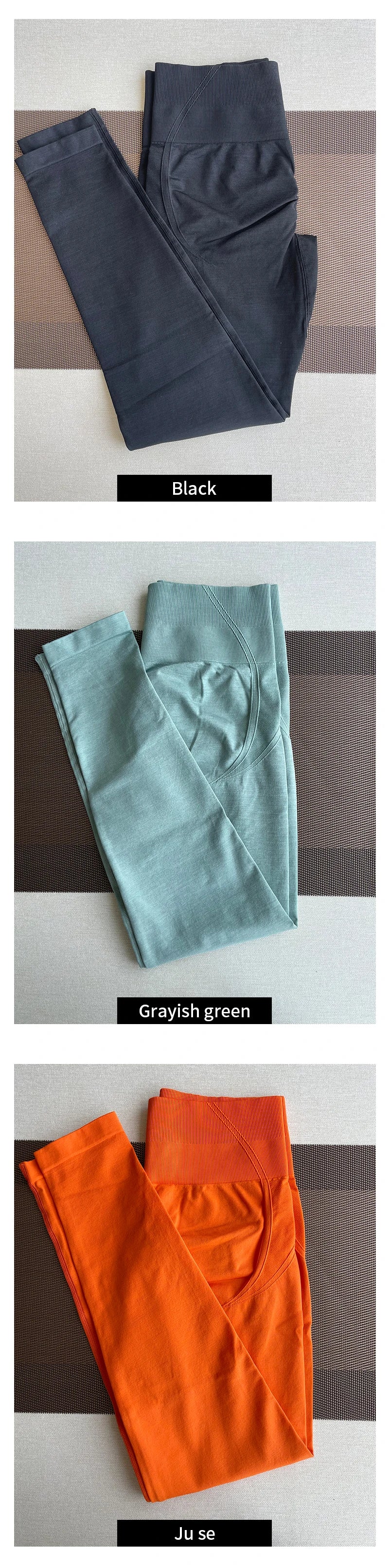 Mühelose, nahtlose, enge Hosen, Fitnessstudio-Leggings, Workout-Yogahosen für Damen, weiche Outfits mit hoher Taille, Fitness-Sportbekleidung