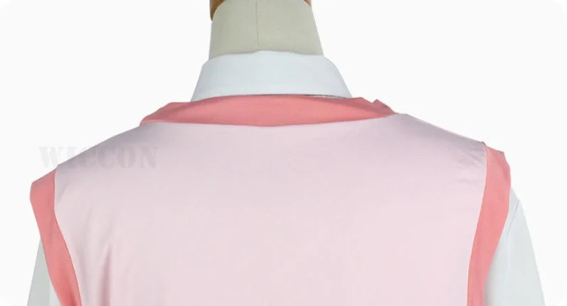 Anime Dangaronpa Kaede Akamatsu Cosplay Kostum Tank Top Kurzer Rock Faltenrock JK Schuluniform Halloween Party Set