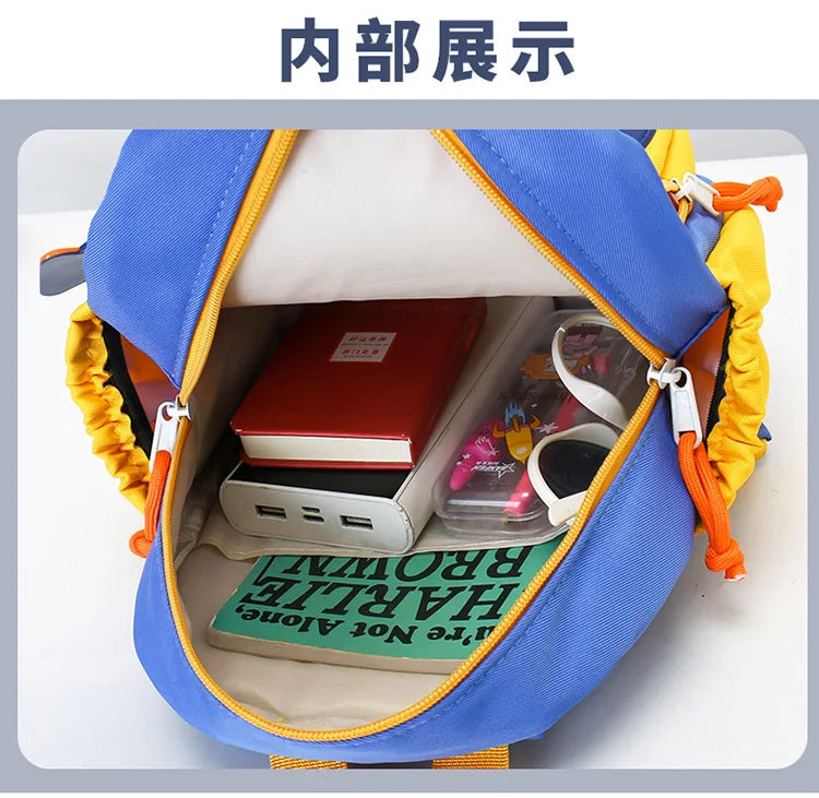 Kids Backpack for Boys Girls Toddler School Kindergarten Cute Construction Truck Car Design Trendy Casual Backpack