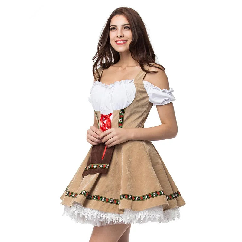 Männliche Frau Oktoberfest Kostüm Traditionelles Paar Deutsches Bayerisches Bier Outfit Cosplay Halloween Karneval Festival Party Kleidung
