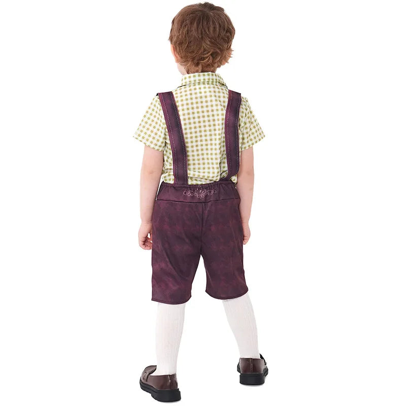 Kinder Jungen Mädchen Oktoberfest Kostüme Bayerisches Dirndl Kleid Kinder Lederhosen Cosplay Karneval Party Halloween Kostüm