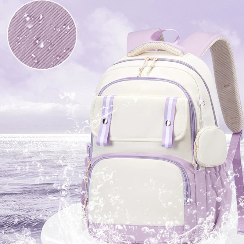 Cinnamoroll Backpack Boys Girls Bookbag Bag Teenager Children Knapsack Schoolbag Rucksack Mochila With Coin Purse