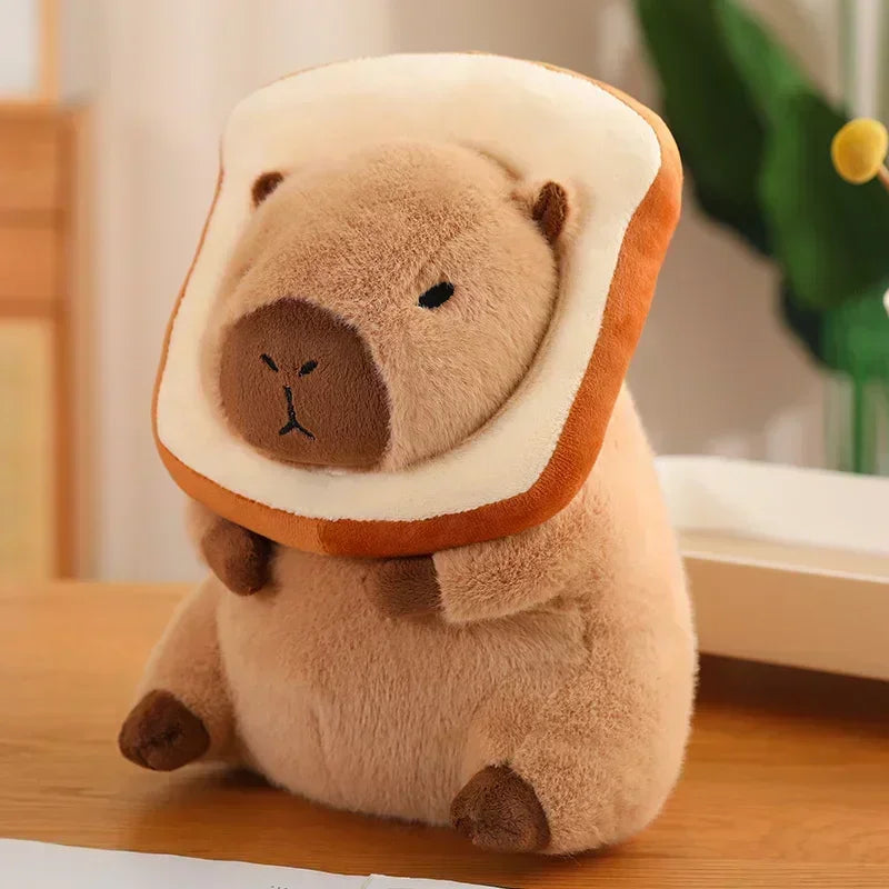 23CM Kawaii Anime Capybara Brot Plüsch Spielzeug Kreative Kuscheltiere Capybara Toast Puppe Mädchen Geburtstag Spielzeug Freundin Nettes Geschenk