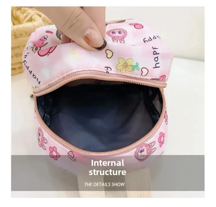 New Large Capacity Children's Backpack Cartoon Cute Primary School Bag Nursery Wear Resistant Double Shoulder Bag Nylon Material