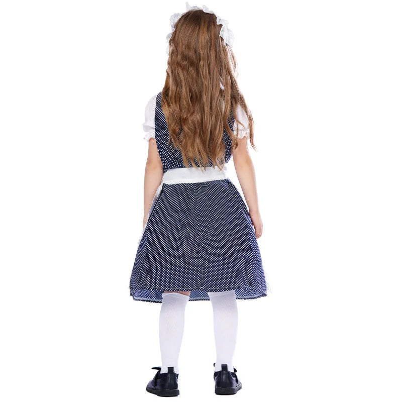 Kinder Jungen Mädchen Oktoberfest Kostüme Bayerisches Dirndl Kleid Kinder Lederhosen Cosplay Karneval Party Halloween Kostüm