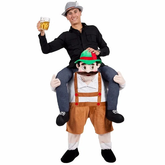 Unisex Halloween Party Cosplay Kostüme Sets für Frauen Männer Zurück Lustige Tier Hosen Fancy Dress Up Oktoberfest Overalls Strampler