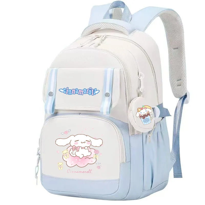 Cinnamoroll Backpack Boys Girls Bookbag Bag Teenager Children Knapsack Schoolbag Rucksack Mochila With Coin Purse