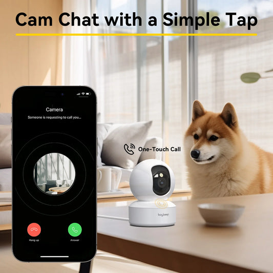 BoyKeep Smart Kamera 2K Sicherheitsschutz WLAN-Überwachung 5G/2,4 GHz Innenbereich Baby Nachtsicht 360° Schwenk- und Neigefunktion 2-Wege-Audio K30