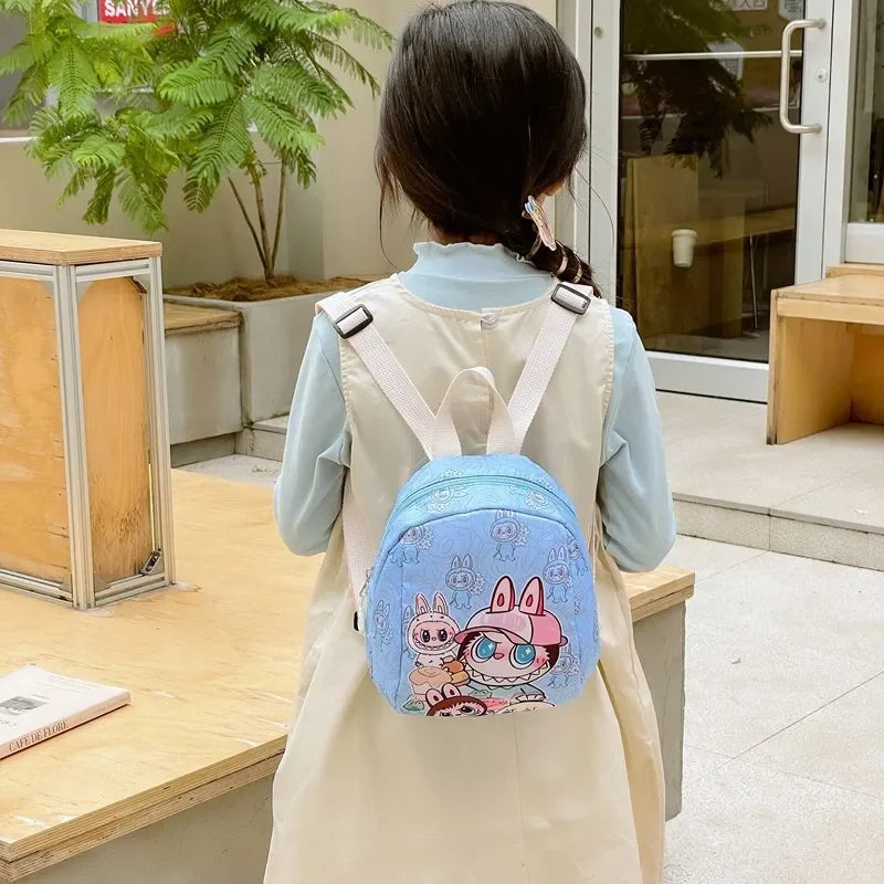 New Large Capacity Children's Backpack Cartoon Cute Primary School Bag Nursery Wear Resistant Double Shoulder Bag Nylon Material