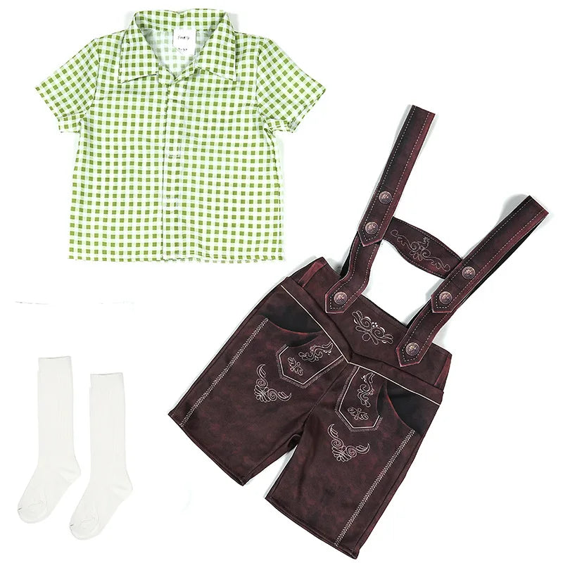 Kinder Jungen Mädchen Oktoberfest Kostüme Bayerisches Dirndl Kleid Kinder Lederhosen Cosplay Karneval Party Halloween Kostüm