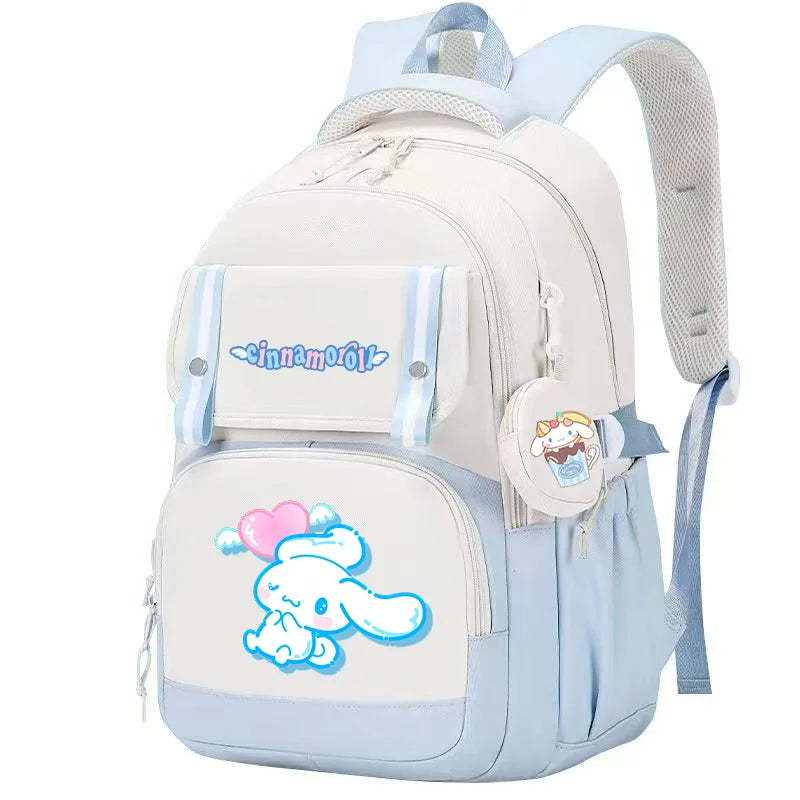 Cinnamoroll Backpack Boys Girls Bookbag Bag Teenager Children Knapsack Schoolbag Rucksack Mochila With Coin Purse