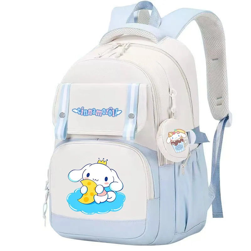 Cinnamoroll Backpack Boys Girls Bookbag Bag Teenager Children Knapsack Schoolbag Rucksack Mochila With Coin Purse