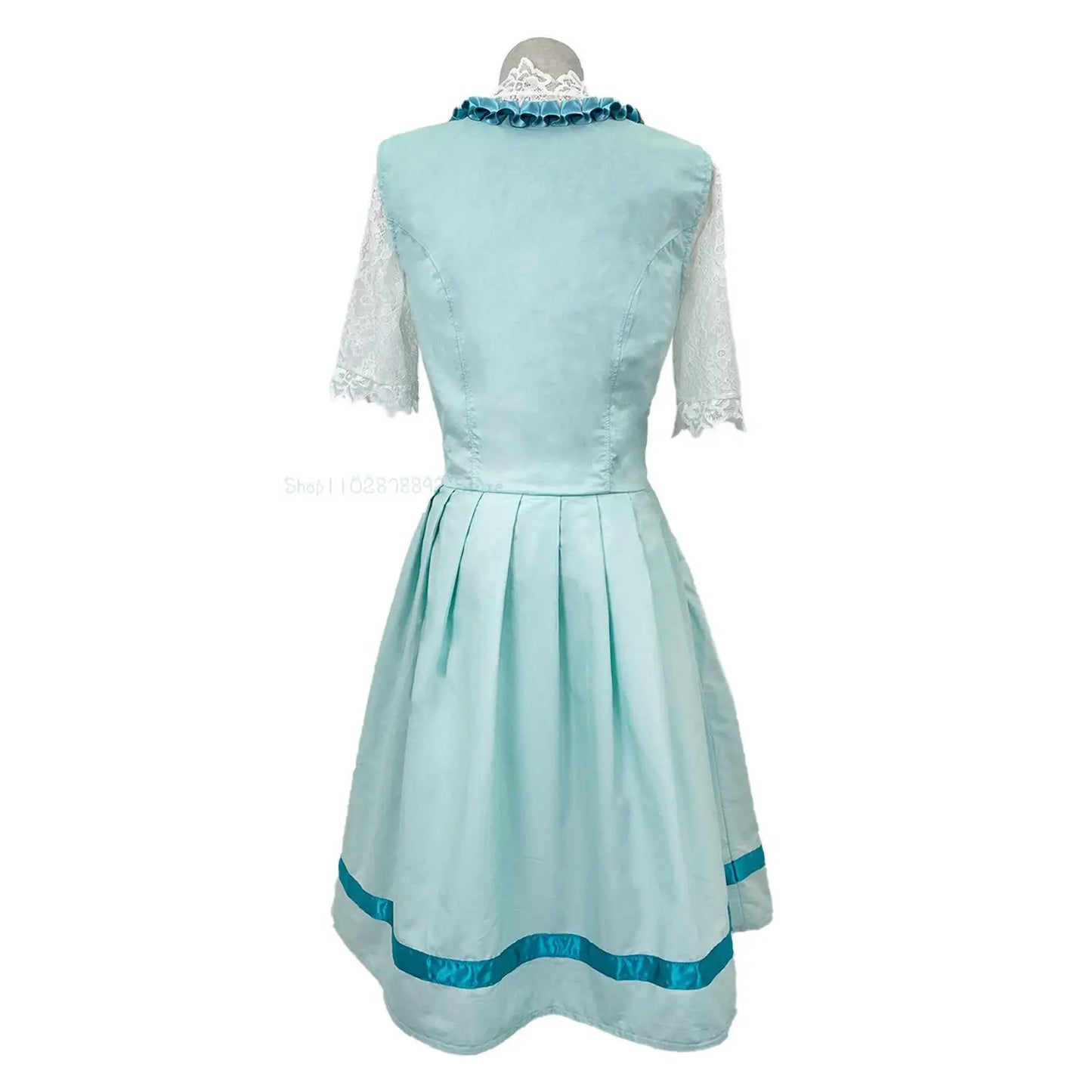 2023 Karneval Party Ball Frauen Kleid Kleidung Oktoberfest Kostüm Cosplay Phantasie Rock Dame Land Vintage Strappy Kleid Volle Größe