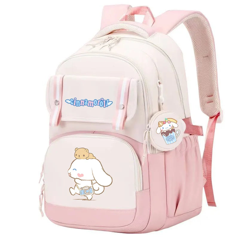 Cinnamoroll Backpack Boys Girls Bookbag Bag Teenager Children Knapsack Schoolbag Rucksack Mochila With Coin Purse