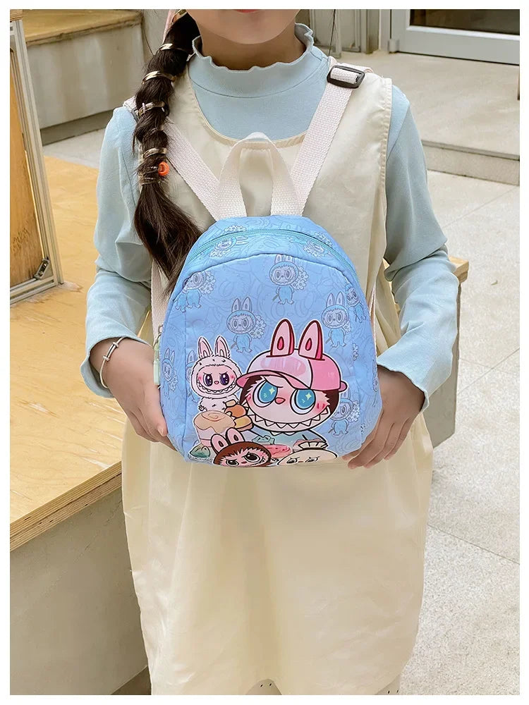 New Large Capacity Children's Backpack Cartoon Cute Primary School Bag Nursery Wear Resistant Double Shoulder Bag Nylon Material