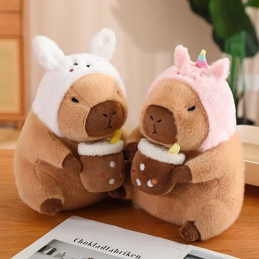 23CM Kawaii Anime Capybara Brot Plüsch Spielzeug Kreative Kuscheltiere Capybara Toast Puppe Mädchen Geburtstag Spielzeug Freundin Nettes Geschenk