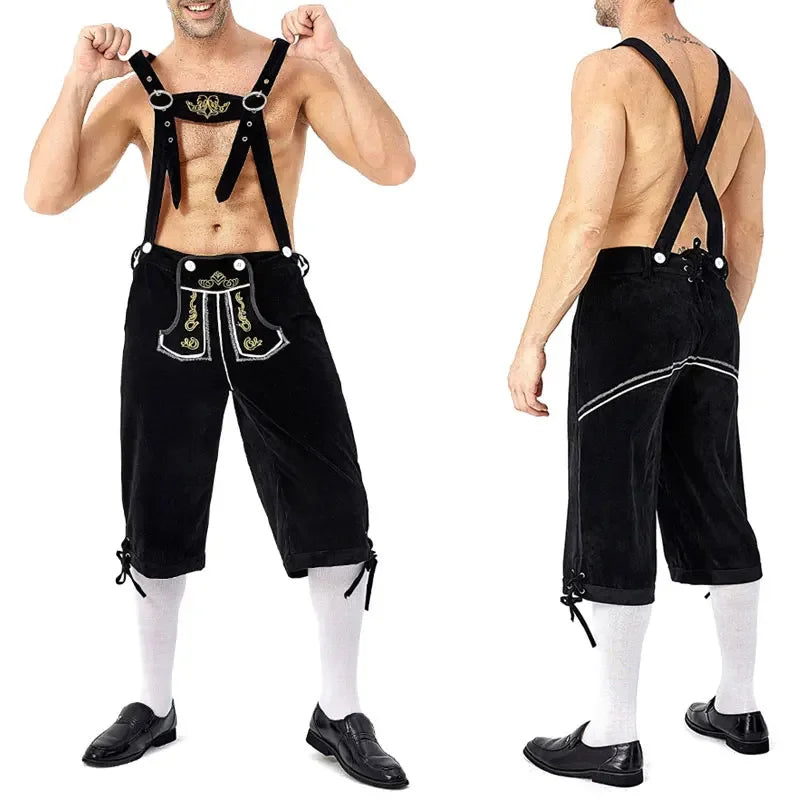 Oktoberfest-Kostüm für Erwachsene, Deutschland, Männer und Frauen, traditionelle bayerische Lederhosen, Shorts, Cosplay, Oktoberfest-Paare