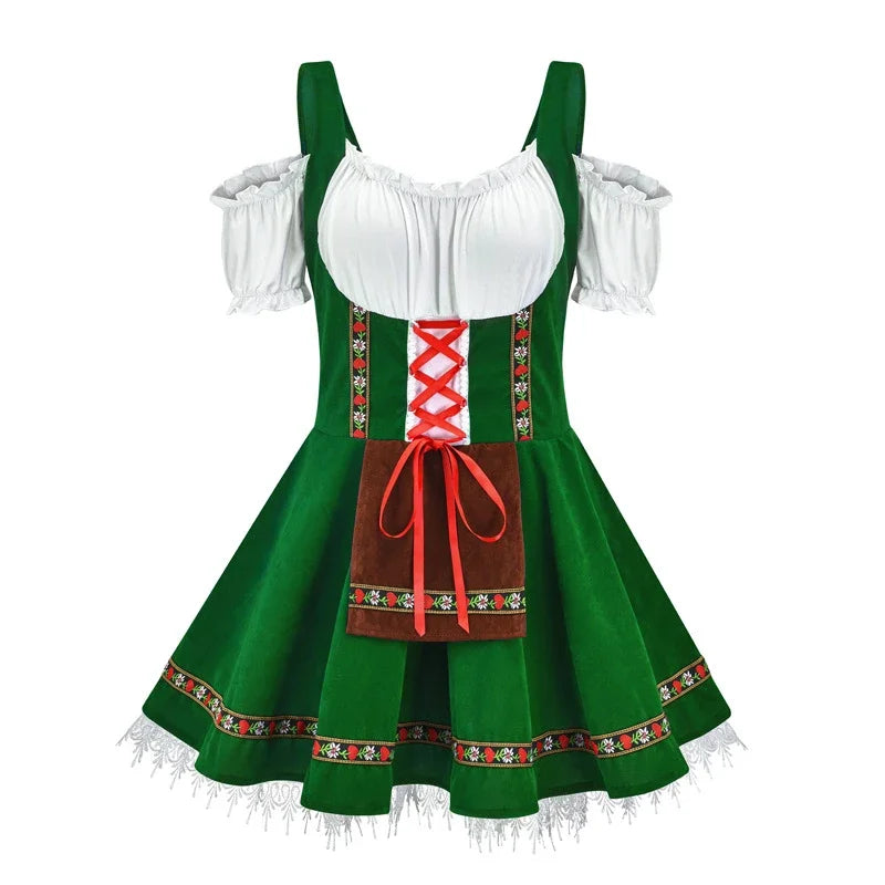 Oktoberfest-Kostüm für Damen, deutsches bayerisches traditionelles Dirndlkleid, Oktoberfest-Festivals, Biermädchen-Kostüm