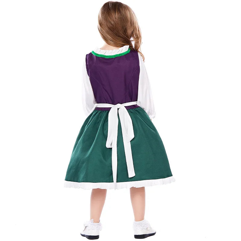 Kinder Jungen Mädchen Oktoberfest Kostüme Bayerisches Dirndl Kleid Kinder Lederhosen Cosplay Karneval Party Halloween Kostüm