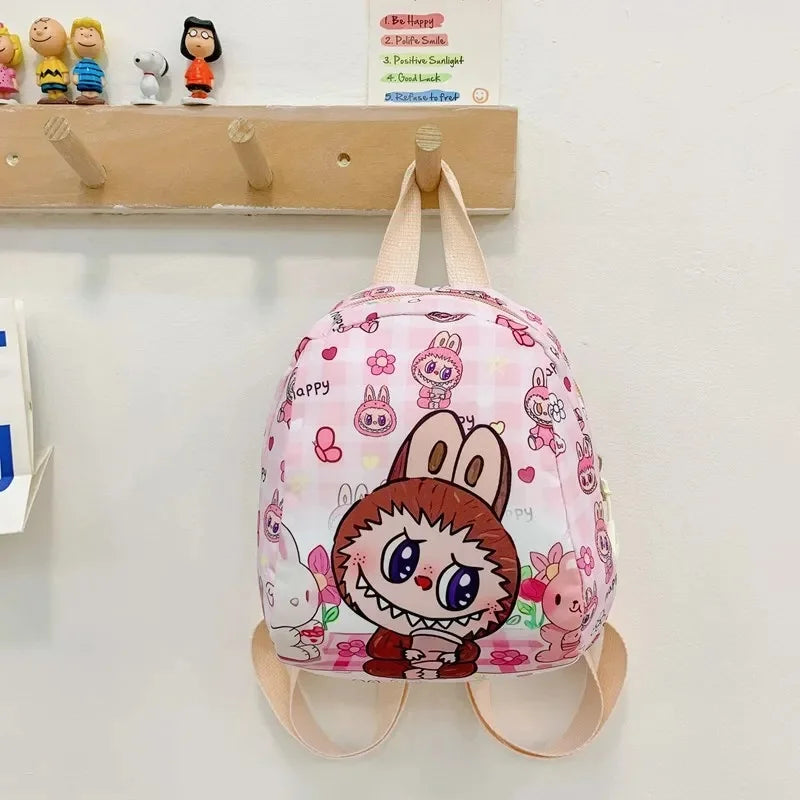 New Large Capacity Children's Backpack Cartoon Cute Primary School Bag Nursery Wear Resistant Double Shoulder Bag Nylon Material