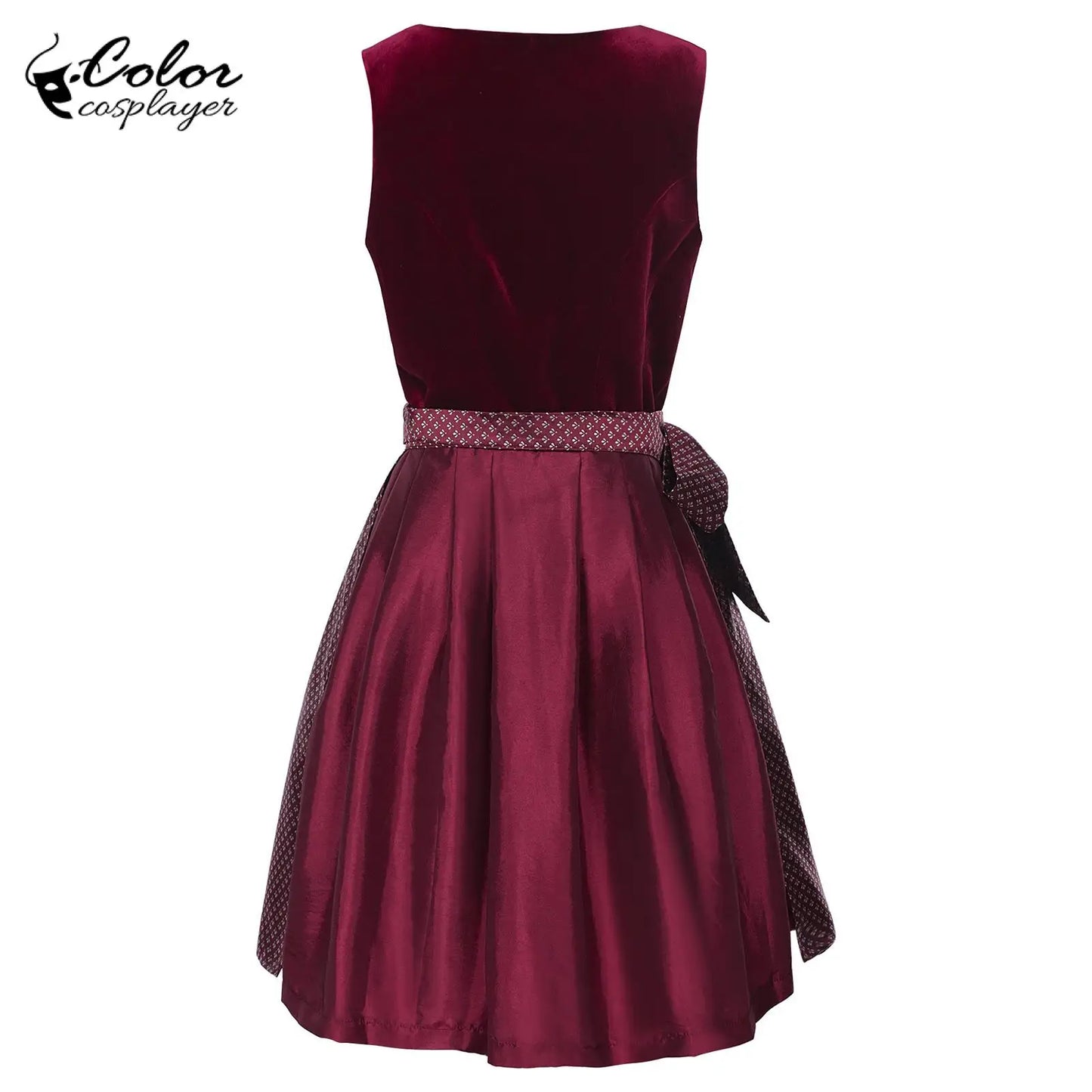 Farbe Cosplayer rot mittelalterlichen Kleid Oktoberfest Kleid Karneval Cosplay Kostüm Bier Festival dreiteiligen Anzug Frauen Kleidung