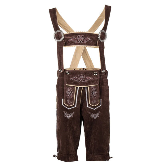 Herren Lederhosen Kostüm Deutsches Trachtenoutfit mit Hosenträgern für das Münchner Oktoberfest und Cosplay-Overall