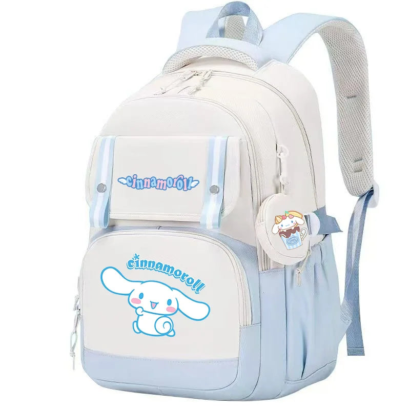 Cinnamoroll Backpack Boys Girls Bookbag Bag Teenager Children Knapsack Schoolbag Rucksack Mochila With Coin Purse