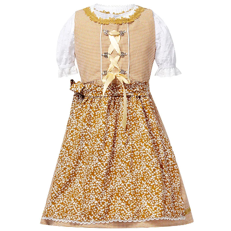 Kinder Jungen Mädchen Oktoberfest Kostüme Bayerisches Dirndl Kleid Kinder Lederhosen Cosplay Karneval Party Halloween Kostüm