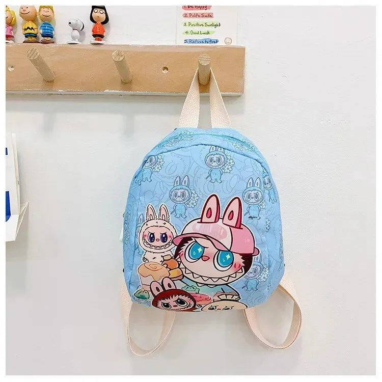 New Large Capacity Children's Backpack Cartoon Cute Primary School Bag Nursery Wear Resistant Double Shoulder Bag Nylon Material