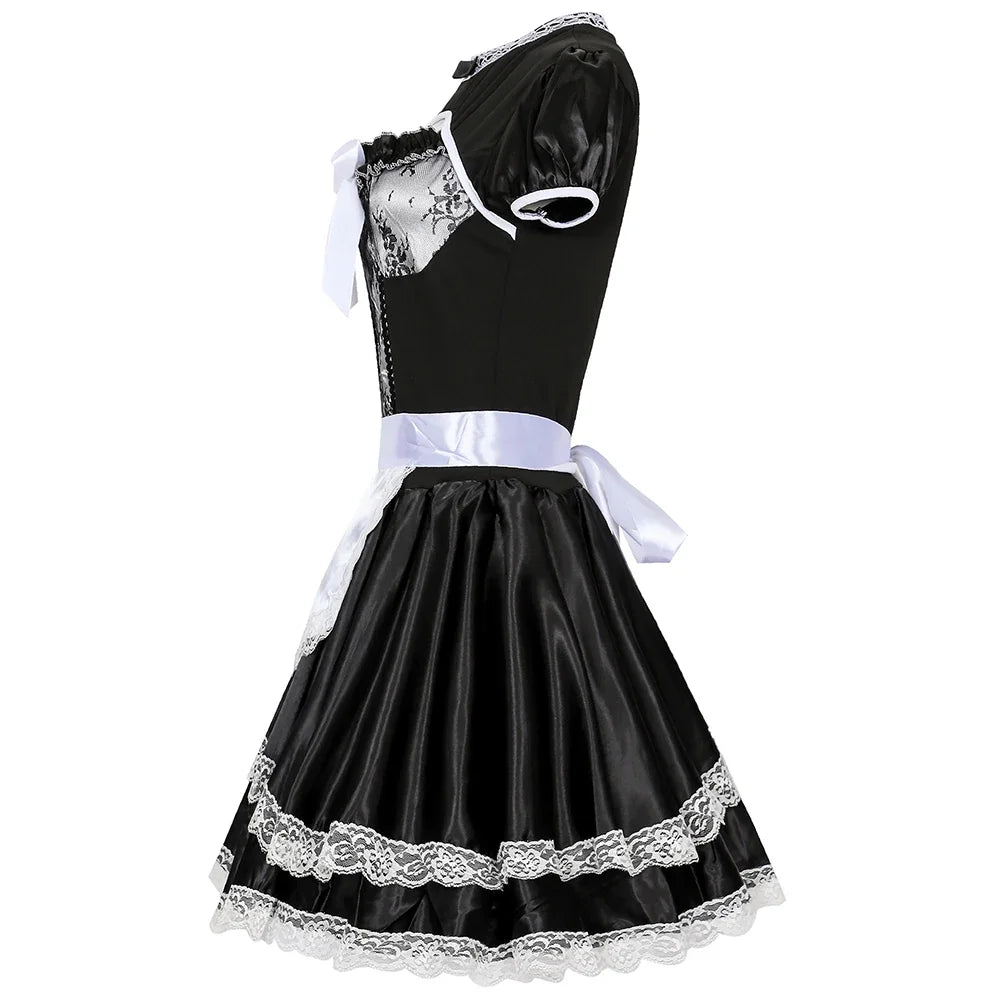 Halloween Klassisches französisches Dienstmädchenkostüm Oktoberfest Damenkleid Mittelalterliches deutsches Dirndlkleid Cosplay Anziehpartykostüme