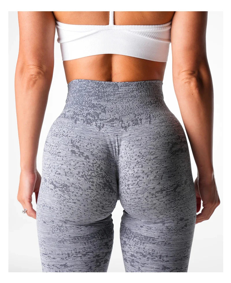 TKITK Digitale Frauen Yoga Leggings Hüften Heben Gym Nahtlose Sport Hosen Hohe Taille Fitness Blase Butt Workout Lauf Hosen