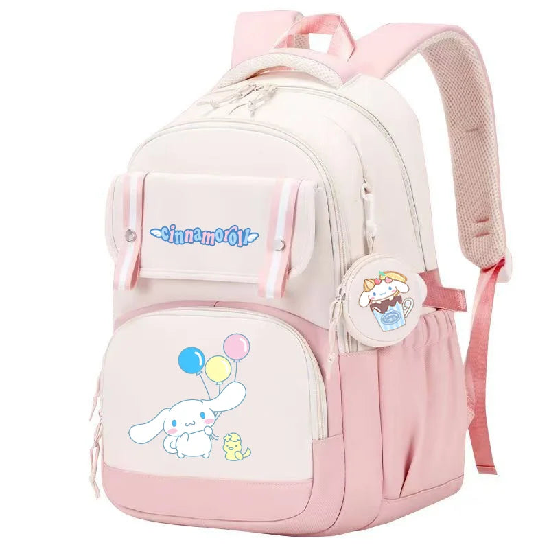 Cinnamoroll Backpack Boys Girls Bookbag Bag Teenager Children Knapsack Schoolbag Rucksack Mochila With Coin Purse