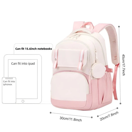 Cinnamoroll Backpack Boys Girls Bookbag Bag Teenager Children Knapsack Schoolbag Rucksack Mochila With Coin Purse