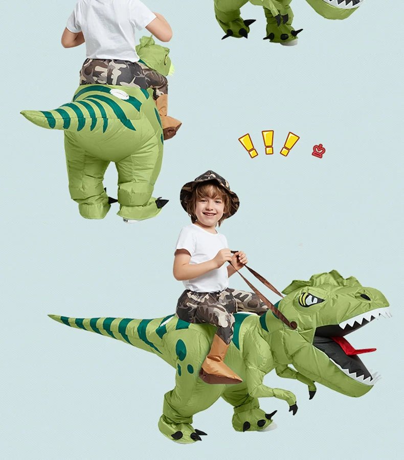 Animal Cartoon Riding T - Rex Inflatable Costume Nursery Kids Dinosaur Role Playing Game Adult Kids Chasing Game Birthday Gift - TRENSET