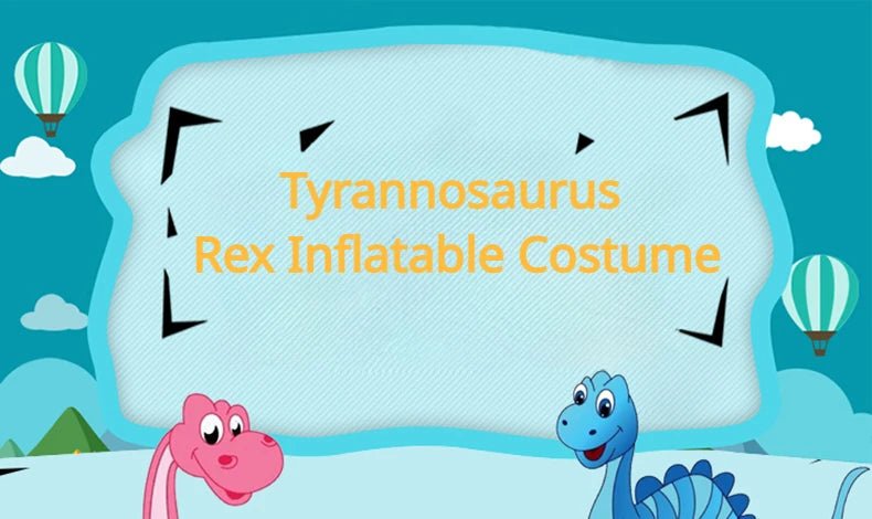Animal Cartoon Riding T - Rex Inflatable Costume Nursery Kids Dinosaur Role Playing Game Adult Kids Chasing Game Birthday Gift - TRENSET