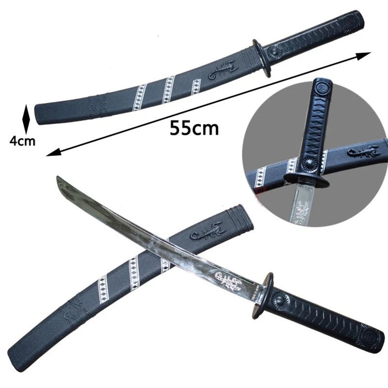 Boys Black Skeleton Skull Ninja Costume Shinobi Sword Katana Backpack Set Kids Silver Dragon Ninja Halloween Costume - TRENSET