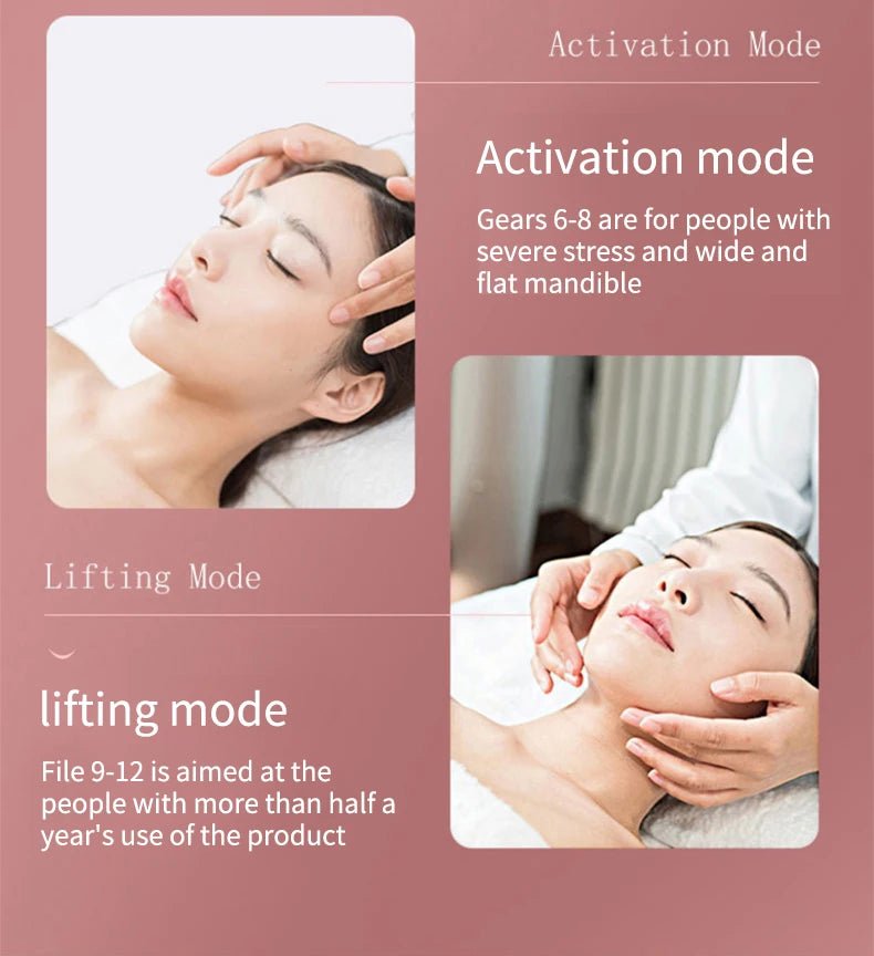 Facial Lifting Massager 12 Gears Electric Facial Massager V - line Face Lifting Slimming Vibration Device Home Use Beauty Tool - TRENSET