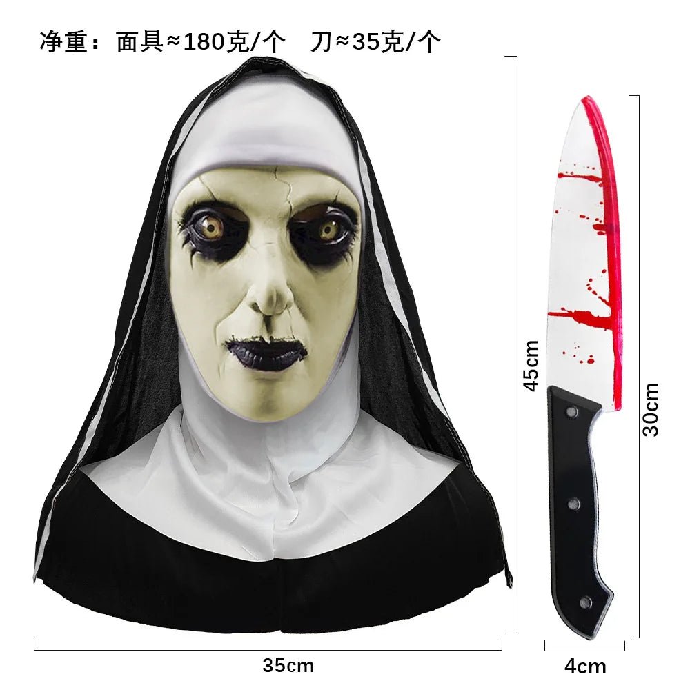 Ghost Scream Halloween Costume Role Party Horror Game Cosplay Jumpsuit With Mask Horrific Death Zombie Masquerade Fancy Dress - TRENSET