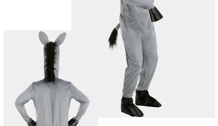 Halloween Children's Day picture book story stage performance adult children mule animal donkey costume - TRENSET