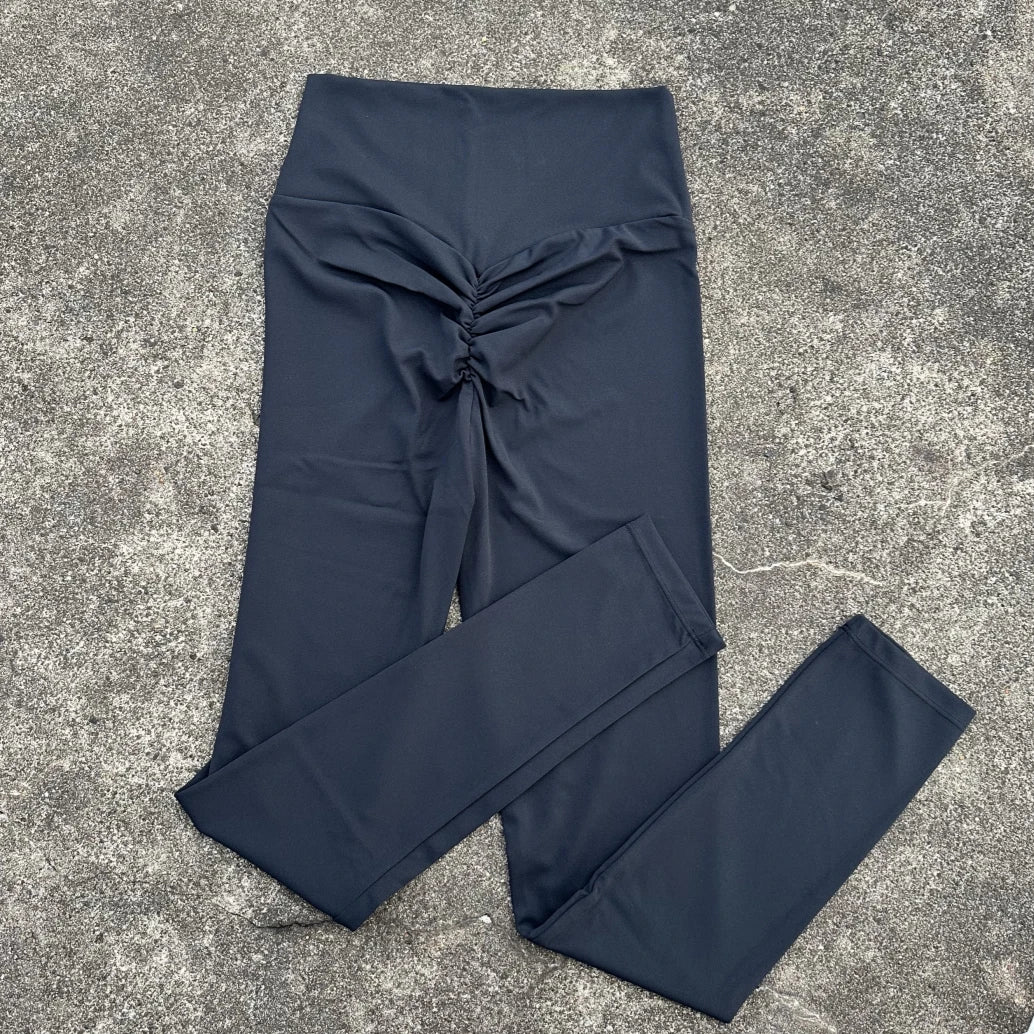 Hot Selling Popular Sexy Butter Solid Color Women Back Waist Scrunch Tight Yoga Legging Athletic Soft Gym Sports Pants Jogging - TRENSET
