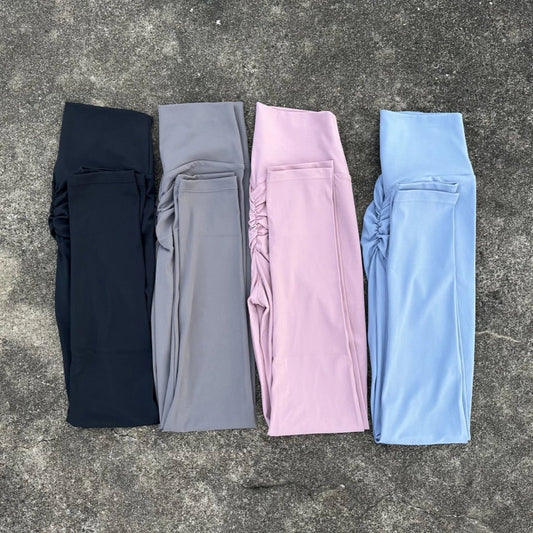 Hot Selling Popular Sexy Butter Solid Color Women Back Waist Scrunch Tight Yoga Legging Athletic Soft Gym Sports Pants Jogging - TRENSET