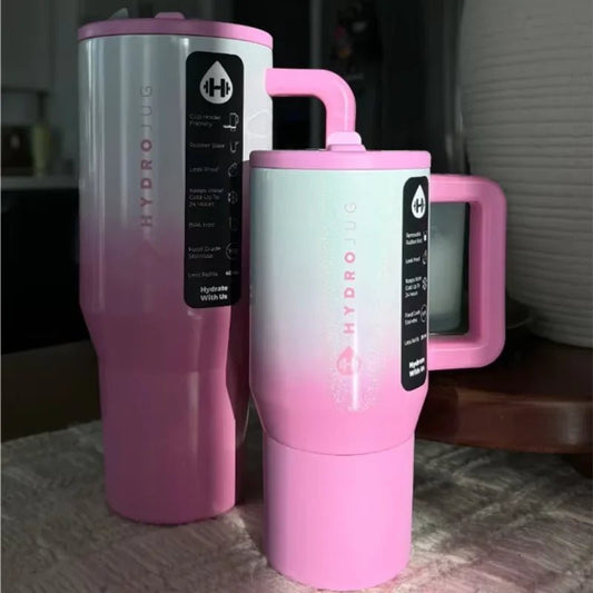 HydroJug Tumbler 32OZ Traveler Straw Lid Stainless Steel Vacuum Insulated Car Mug Double Wall Thermal Iced Travel - TRENSET