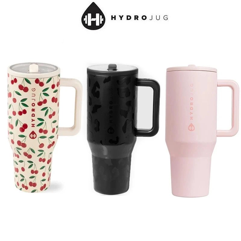 HydroJug Tumbler 32OZ Traveler Straw Lid Stainless Steel Vacuum Insulated Car Mug Double Wall Thermal Iced Travel - TRENSET