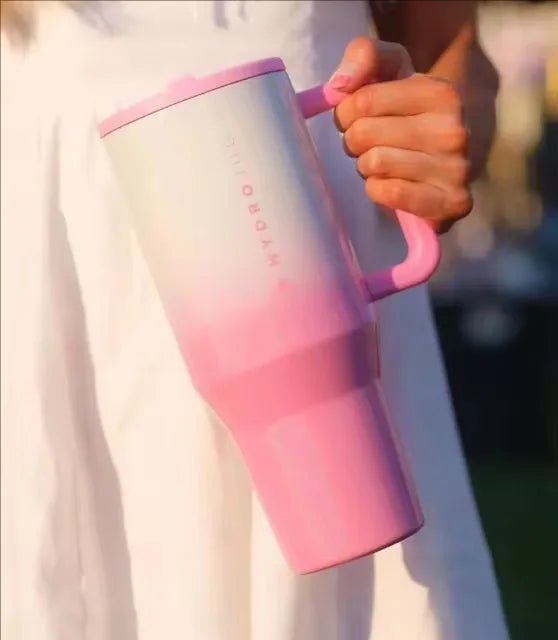 HydroJug Tumbler 32OZ Traveler Straw Lid Stainless Steel Vacuum Insulated Car Mug Double Wall Thermal Iced Travel - TRENSET